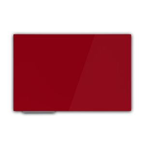 Magnetisches Glas-Whiteboard Rot 120 x 150 cm