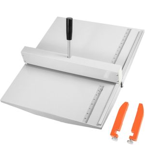 Ręczna bigówka i falcerka VEVOR 18" - 460 mm metalowa bigówka do papieru, wytrzymała bigówka do papieru i kartonu z 2 blokami bigującymi