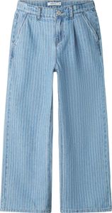 NAME IT Gestreifte Jeans mit geradem Oversized Look Größe: