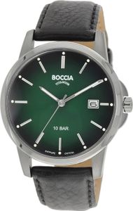Boccia 3633-02 Herren-Armbanduhr, Titan-Gehäuse, Leder-Armband Boccia 3633-02 Herren-Armbanduhr, Titan-Gehäuse, Leder-Armband