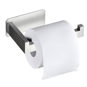 Toilettenpapierhalter, Toilettenpapierrollenhalter Selbstklebender Hygienepapierhalter aus Edelstahl für Küchen und Badezimmerpapierhalter, Silber