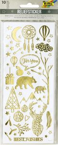folia Relief-Sticker WEIHNACHTEN Blattformat: 100 x 240 mm 10 Blatt