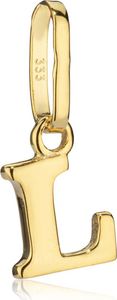 Kettenanhänger kleiner Buchstabe L 333 Gelb Gold 5x5mm Kinder Alphabet Amulett