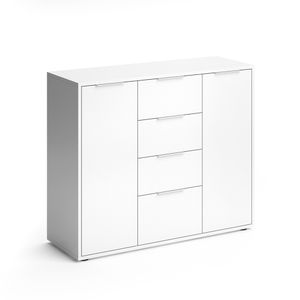 Vicco Sideboard Leon, 100 x 84 cm, Weiß