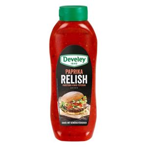 Develey Paprika Relish Sauce mit feinen Gemüsestückchen 875ml