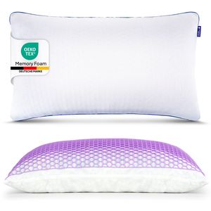 Orthopädisches Kopfkissen 40x80 mit Memory Foam für individuellen Schlafkomfort