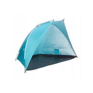 NILS CAMP – Strandzelt - Strandmuschel Pop Up UV Schutz - 120x260x120 cm - Blau