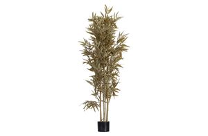 WOOOD Bambus Kunstpflanze 150 cm - Künstliche Pflanze Deko Zimmerpflanze im Topf