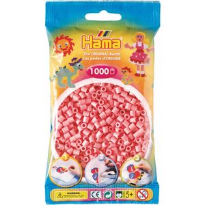 Hama 207-06 Perlenbeutel, 1000 Stck, hellrot