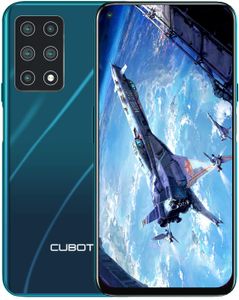 CUBOT X30 Smartphone 15,71 cm (6,4 Zoll), 8+128 GB interner Speicher, Android 10, fünf Kameras, Dual SIM, NFC, Face ID, 1080P Display, 4200 mAh Akku + Schnellladen, Grün