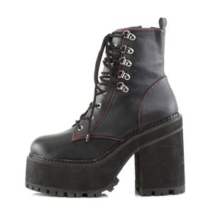 Demonia ASSAULT-100 Ankle Boots Stiefeletten schwarz, Größe:EU-41 / US-11 / UK-8