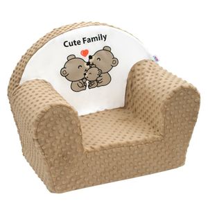 New Baby Cute Family cappuccino detská stolička v minky
