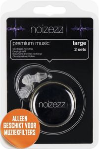 Velké náplně do uší Noizezz Premium Music (dodávané bez filtru)