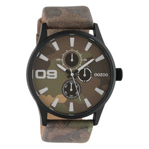 Oozoo Uni Armbanduhr Timepieces Analog Leder braun UOC10347