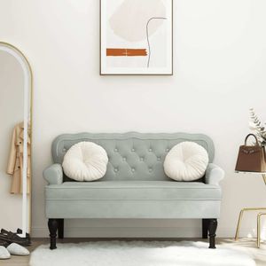 vidaXL Lavica s operadlom svetlosivá 119,5x64,5x75 cm zamatová