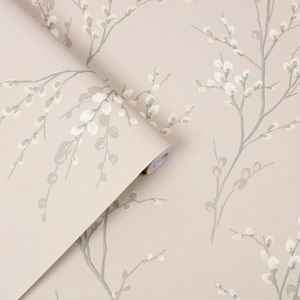 Laura Ashley Vlies Tapete | Pussy Willow Dove Grey - 10 m x 0.52 m