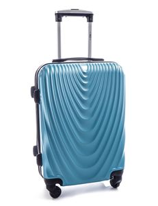 Cestovný kufor RGL 663 metalická modrá - M