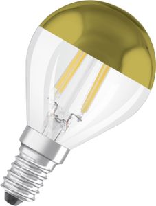 Osram LED Spiegelkopflampe gold E14 4W warmweiß, klar