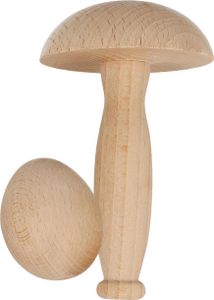 Lantelme Stopfpilz und Stopfei Holz naturbelassen