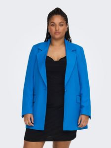 ONLY CARMAKOMA Damen Blazer Große Übergröße Oversized Business Cardigan Curvy Plus Size Basic CARTHEA, Farben:Blau-2, Größe:48