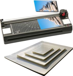 OLYMPIA A340 Combo 4 v 1 laminátor do formátu DIN A3 vrátane rezačky s 3 režimami rezania + zaobľovač rohov a 100 laminovacích fólií