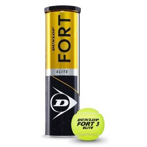 Dunlop Tennisbälle Fort Elite EInheitsgröße 4 Bälle Farbe Gelb