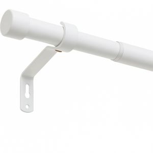 Gardinenstange ausziehbar 120 - 210 cm Vorhangstange Weiß