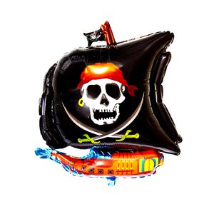 Oblique Unique Piratenschiff Folien Luftballon für Kindergeburtstag Geburtstag Piraten Motto Party