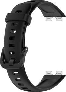 INF Pasek do zegarka Huawei Band 8 wykonany z oddychającego TPU Czarny