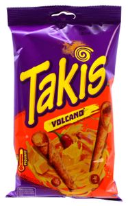Takis Volcano gerollte Chips Cheese und Chilli, 18er Pack (18 x 100g)