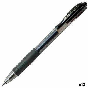 Pilot G2 Druck-Gelschreiber 12er Set schwarz