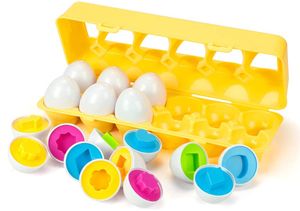 Easter Eier Bunters Lernspielzeug zum Sortieren und Anpassen, Färben und Formen Sortieren Lernspielzeug Oster Spielzeug für Kinder ab 1 2 3 Jahren