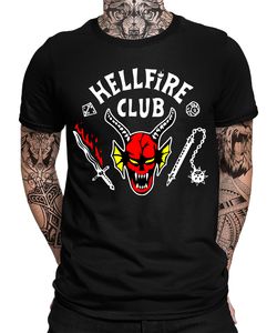 Hellfire Club - Stranger Things Hawkings Herren T-Shirt, Schwarz, L, Vorne