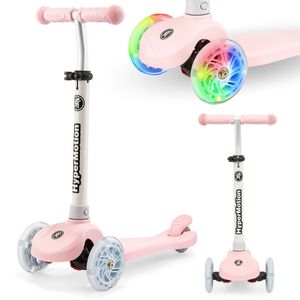 Dreirad-Roller für Kinder von 3 bis 8 Jahren TRINGO, Balance-Roller, rutschfestes Deck, max. Belastung 50 kg, verstellbarer Roller, Rosa