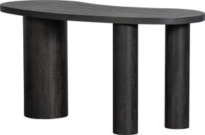 maan organic beistelltisch/schreibtisch mdf dunkelbraun