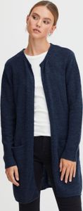 Pulz Jeans PZASTRID Damen Lange Strickjacke Feinstrick Cardigan Longstrickjacke mit eingesetzten Taschen und Wolle mit Alpaka-Anteil