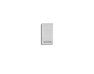 trendteam Bad Hänge-Stauraumelement Nano Beton Stone Melamin/Weiß Hochglanz Tiefzieh 32 x 61 x 21 cm