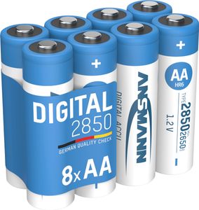 ANSMANN Akku Mignon AA, min. 2650 mAh, 8 Stück, 1,2V Ni-MH