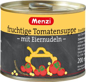 Menzi Fruchtige Tomatensuppe mit Eiernudeln und Kräutern 1000ml