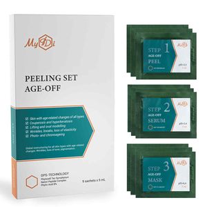 MyIDi Anti-Aging-Gesichtspeeling-Set mit Peptiden – Anti-Aging Hautpflege Skin Scrubber - Gesichtsmaske für makellose und gewaschene Haut Hilft, Falte