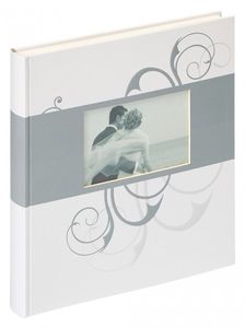 Walther Hochzeits Fotoalbum ROMANCE - für bis zu 184 Fotos 10 x 15 cm - 50 weiße Seiten - Album - 30,5 x 28 cm - Hochzeitsfotoalbum - Buchalbum - Fotobuch
