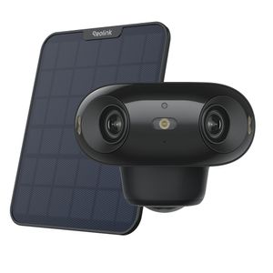 Reolink Argus 4 Pro+SP2, 4K 8MP 180° kamera s dvoma objektívmi, inteligentná detekcia, 2,4/5GHz WiFi, nočné videnie ColourX, 2-cestný alarm, čierna