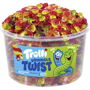 Trolli Squiggle Twist süss und sauer verschlungene Würmer 1200g