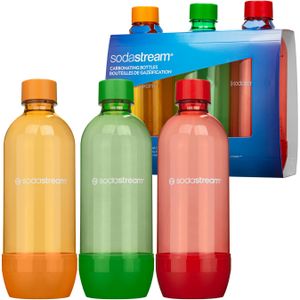 3x SODASTREAM butelki nasycające 1 L zestaw 3 kolorowych butelek