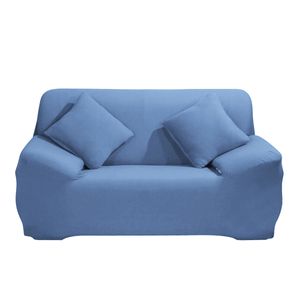 Stretch Sofabezug Couchbezug, 2 Sitzer Sofahussen Sofabezug Stretch elastische Sofahusse Sofa Abdeckung 145-185cm, Blau