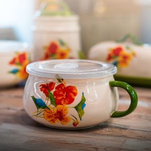 Suppentasse 0,6 Liter Keramik gemustert neuetischkultur