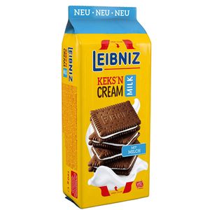 Leibniz Keks and Cream Milk Kakaokekse mit Milchcremefüllung 190g
