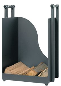 Holzkorb / Holzlege Lienbacher anthrazit 60x40x36cm