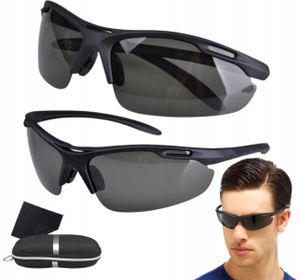 Schwarze polarisierende Sportbrille für Herren FILTR