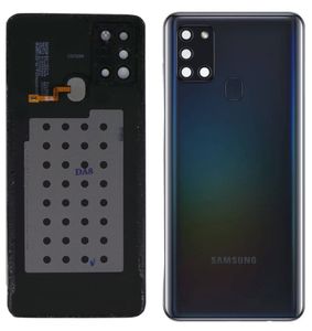 Original Samsung Galaxy A21s SM-A217F Akkudeckel Backcover Schwarz Akzeptabel mit Sensor